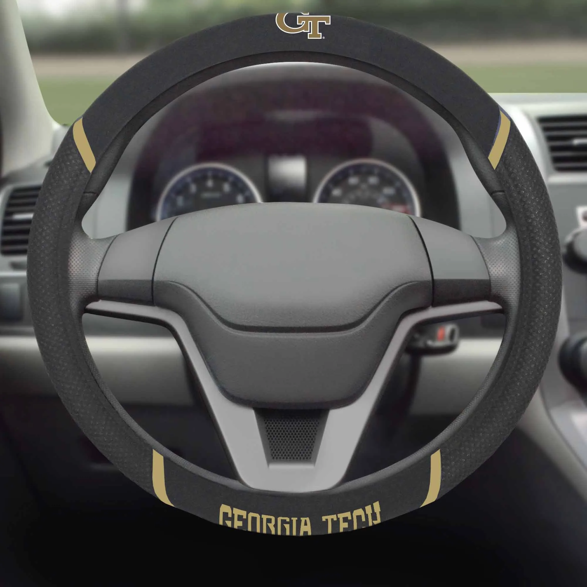 Fanmats Georgia Tech Yellow Jackets Embroidered Steering Wheel Cover